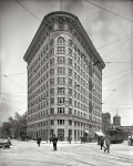 Indianapolis circa  Knights of Pythias Building A sort of Flatiron wannabe that predated its taller brother by two years